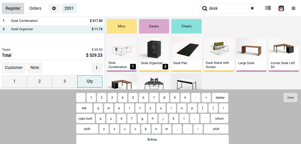 [do_pos_virtual_keyBoard-19.0] POS Virtual KeyBoard (19.0)