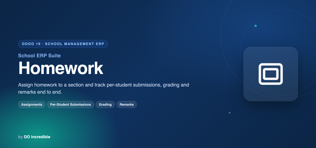 School ERP — Homework
