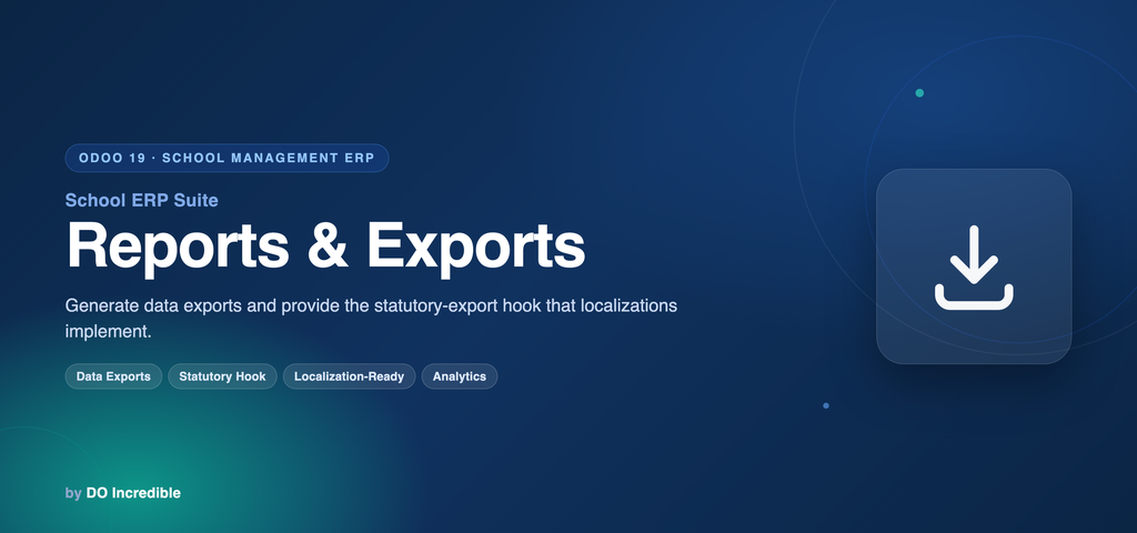 School ERP — Reports & Exports