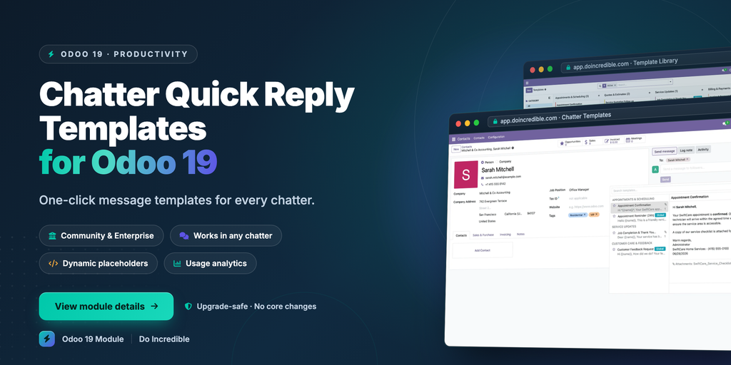 [do_mail_quick_templates-19.0] Chatter Quick Reply Templates