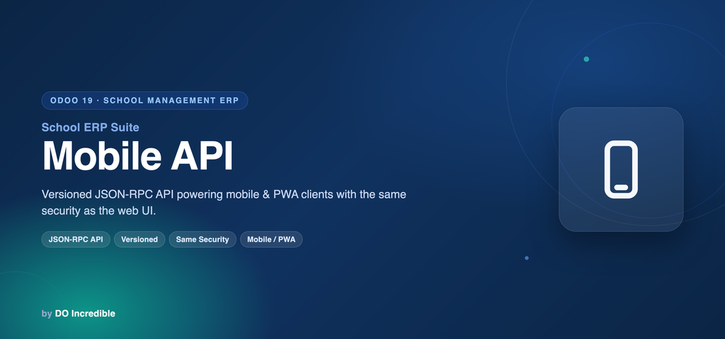 [do_school_mobile_api-19.0] School ERP — Mobile API
