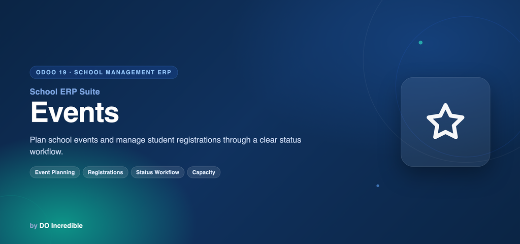 School ERP — Events