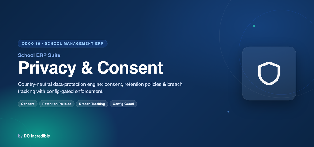 [do_school_privacy-19.0] School ERP — Privacy & Consent