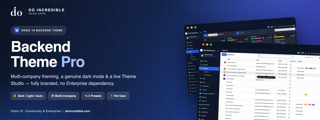 Backend Theme Pro