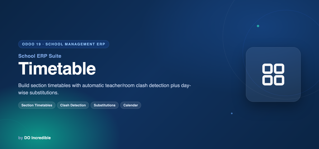 School ERP — Timetable