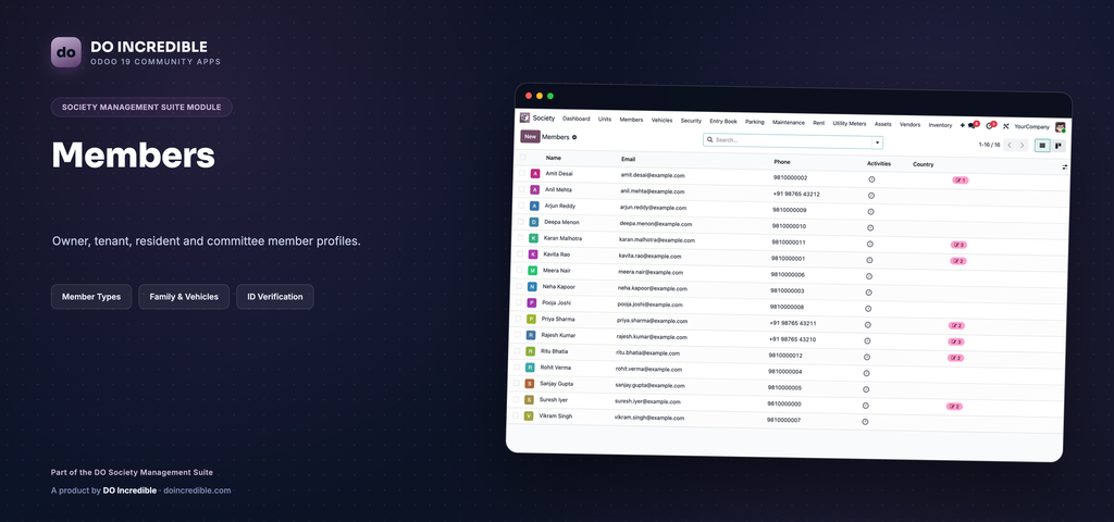 Society Management - Member