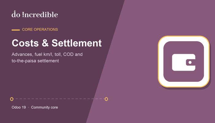 Transport Management Trip Costs & Settlement