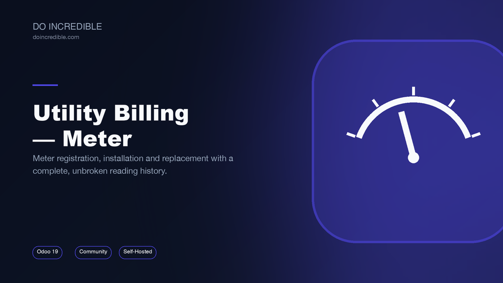 [do_utility_meter-19.0] Utility Billing - Meter