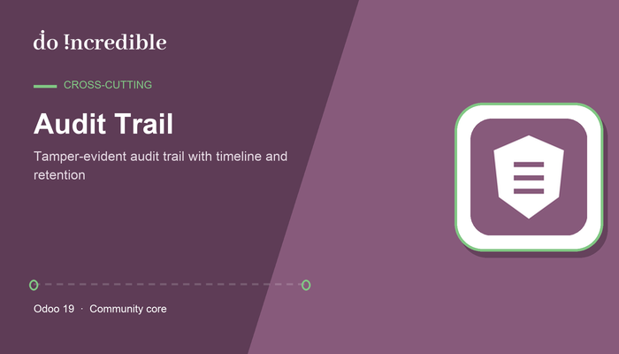 Transport Management Audit Trail & Timeline