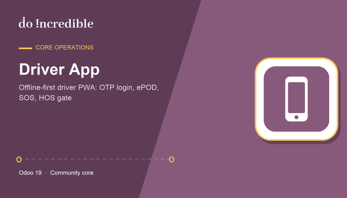 Transport Management Driver App (PWA)