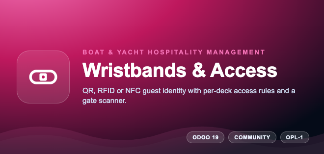 Boat & Yacht Hospitality Management - Wristbands & Access Control