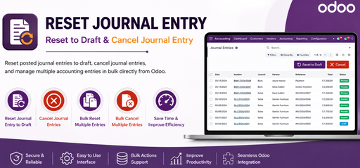 Reset Journal Entry | Set To Draft and Cancel Journal Entry