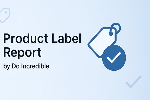Product Label Report