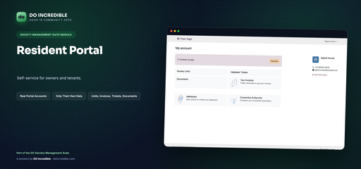 Society Management - Portal