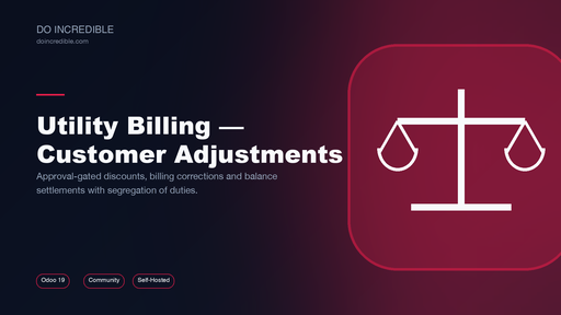 Utility Billing - Customer Adjustments