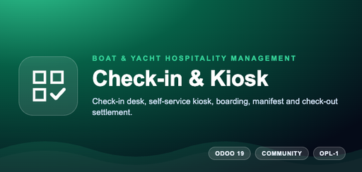 Boat & Yacht Hospitality Management - Check-in, Manifest & Kiosk