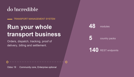 Transport Management System (TMS) Core