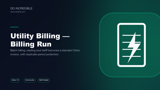 Utility Billing - Billing Run